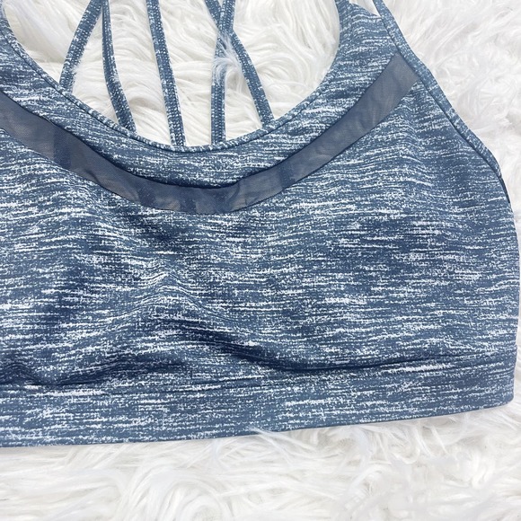 Victoria's Secret Sport Strapy Mesh Gray Space Dye Sports Bra Size Small - Picture 5 of 7